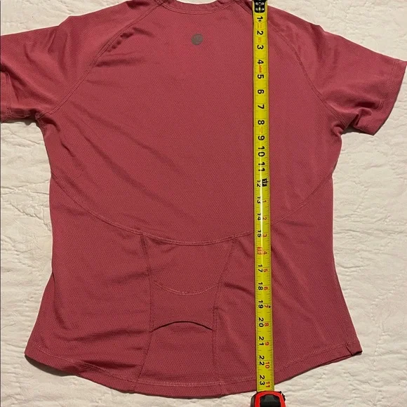 Lululemon Burgundy Short Sleeve Women's Top - Picture 6 of 6